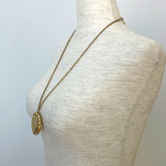 Shopbop Gold Locket Chain Necklace - Picture 6 of 9